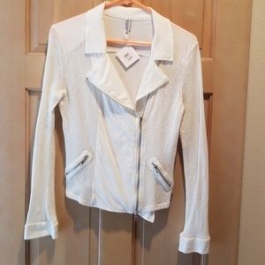 Monoreno White mesh jacket